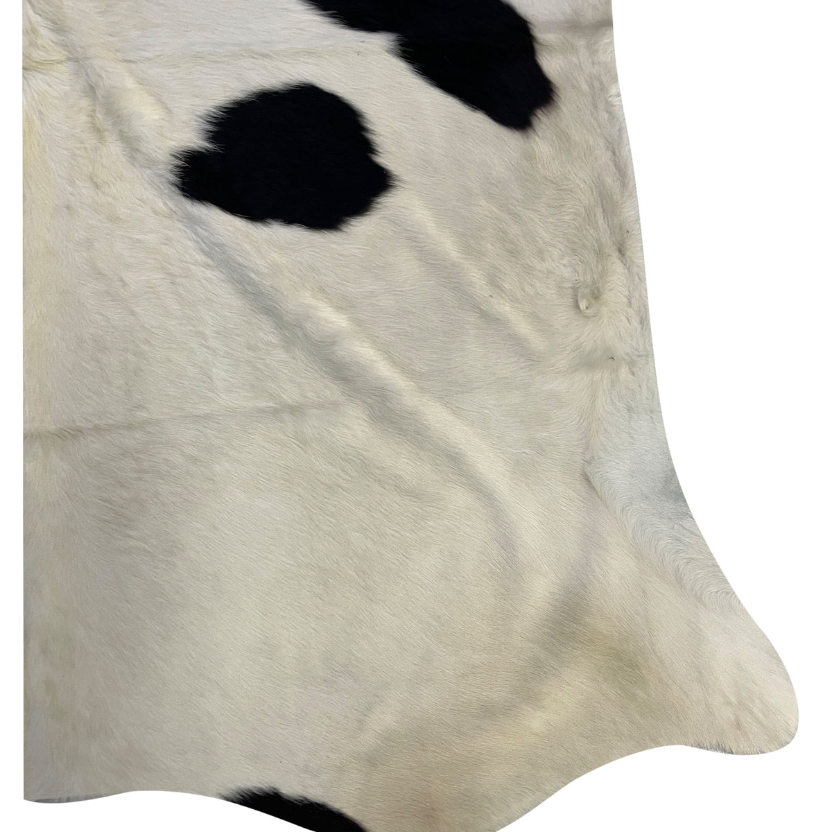 Aura Cowhide 75455 Ivory Black Cowhide Cowhide Rug