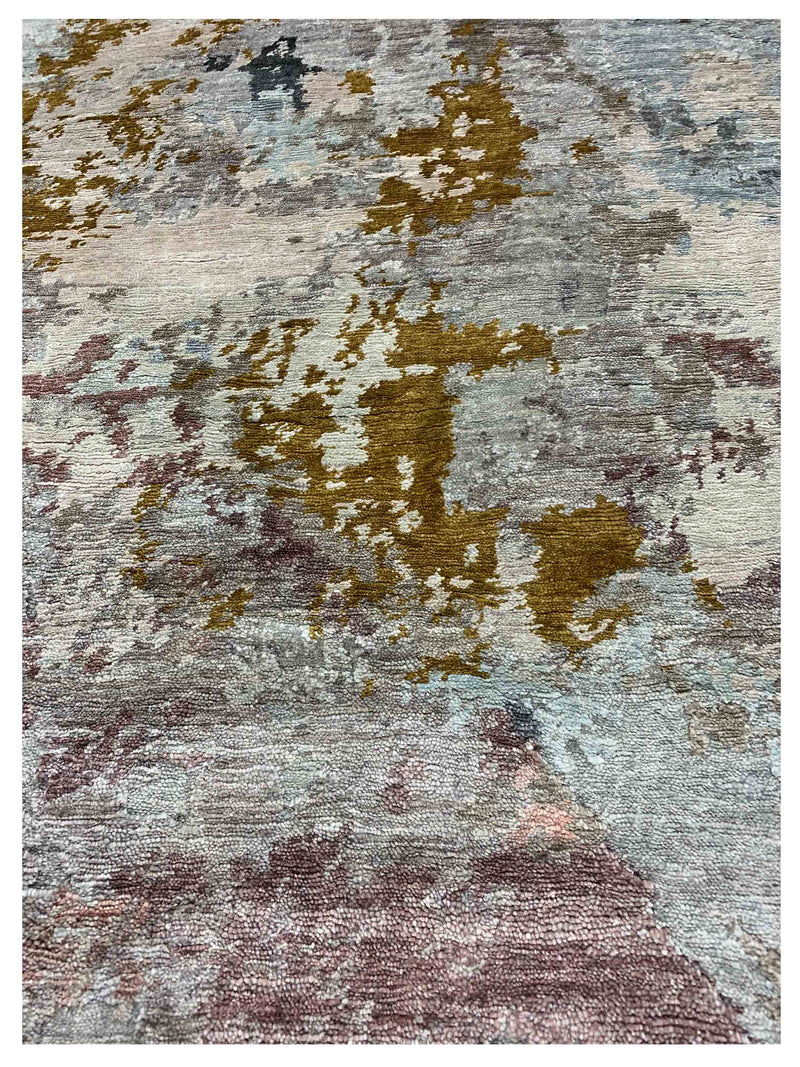 Pacific Lasha 67495 Multi Multi Contemporary Hand Knotted Rug