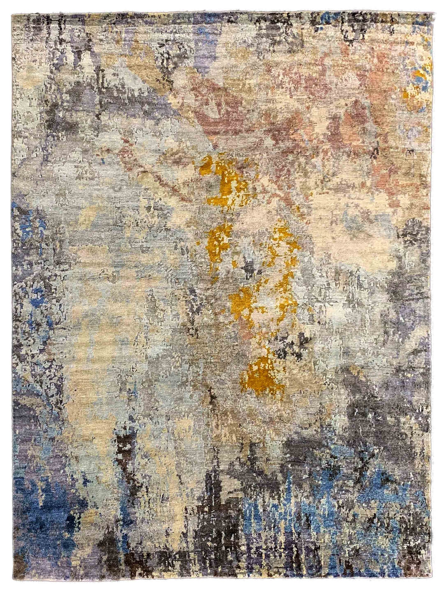 Pacific Lasha 67495 Multi Multi Contemporary Hand Knotted Rug