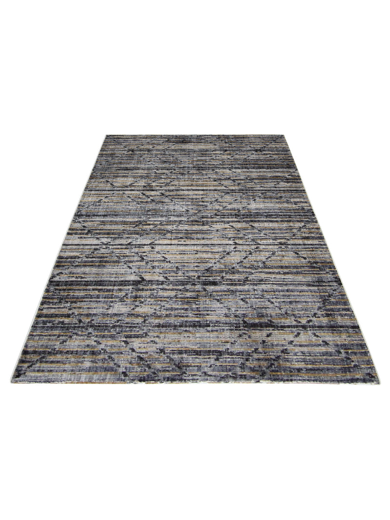 Pacific Aero 69805 Brown Ivory Modern Power Loom Rug