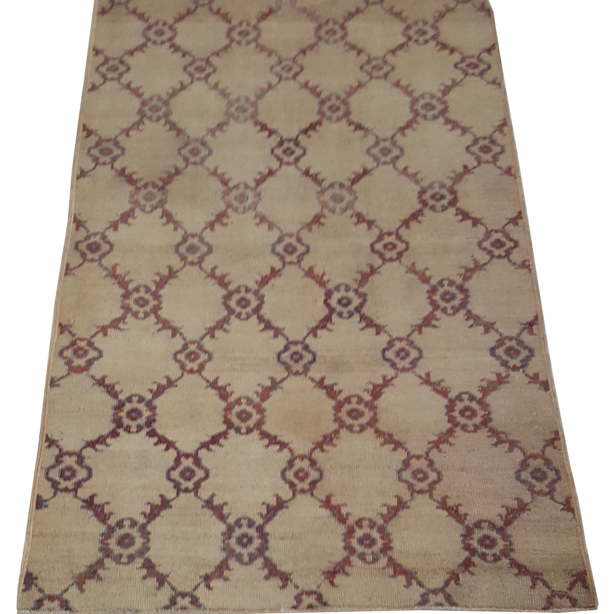 Pacific Anatolia 73678 Camel Rose Transitional Hand Knotted Rug