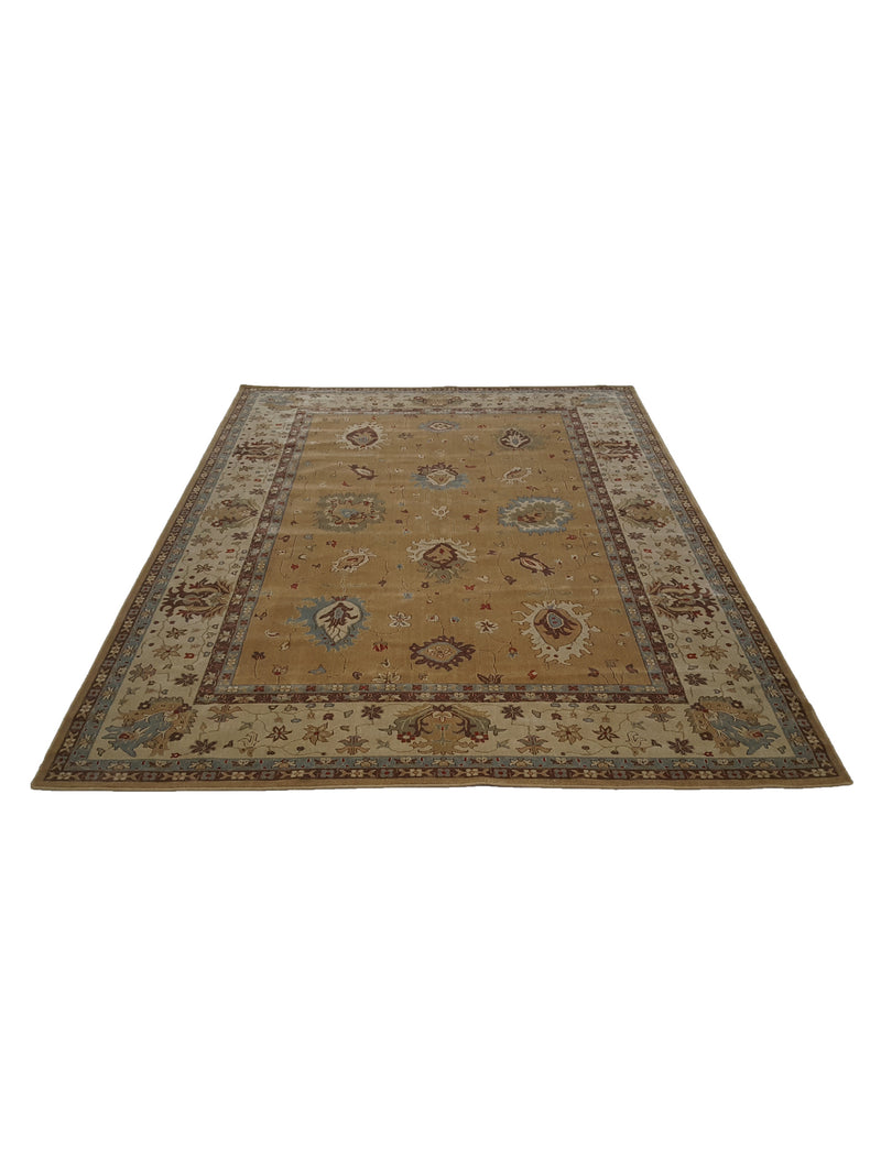 Pacific Bentley C-04GDIV Gold Ivory Traditional Wilton Rug