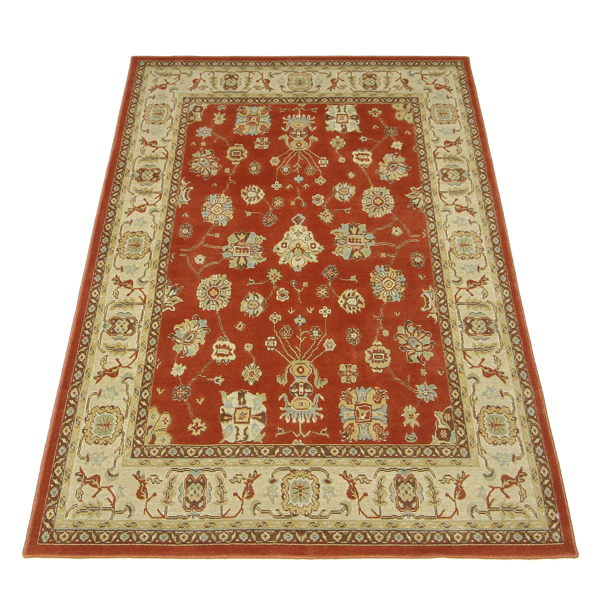Pacific Bentley C-04RDRD Red Ivory Traditional Wilton Rug