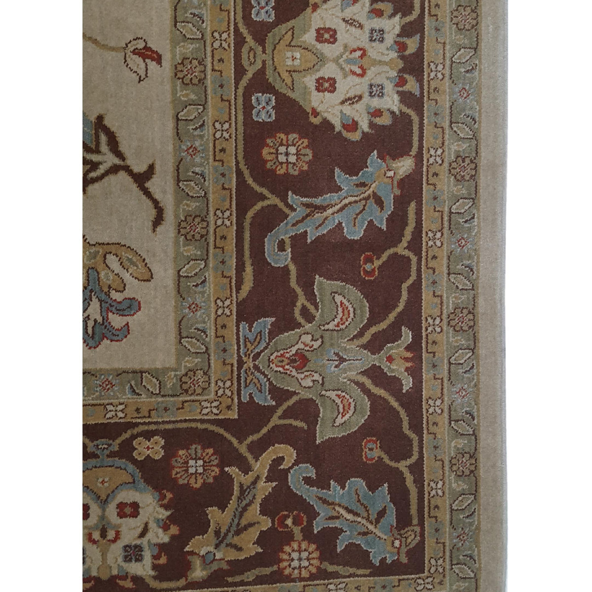 Pacific Bentley C-05IVBR Ivory Brown Traditional Wilton Rug