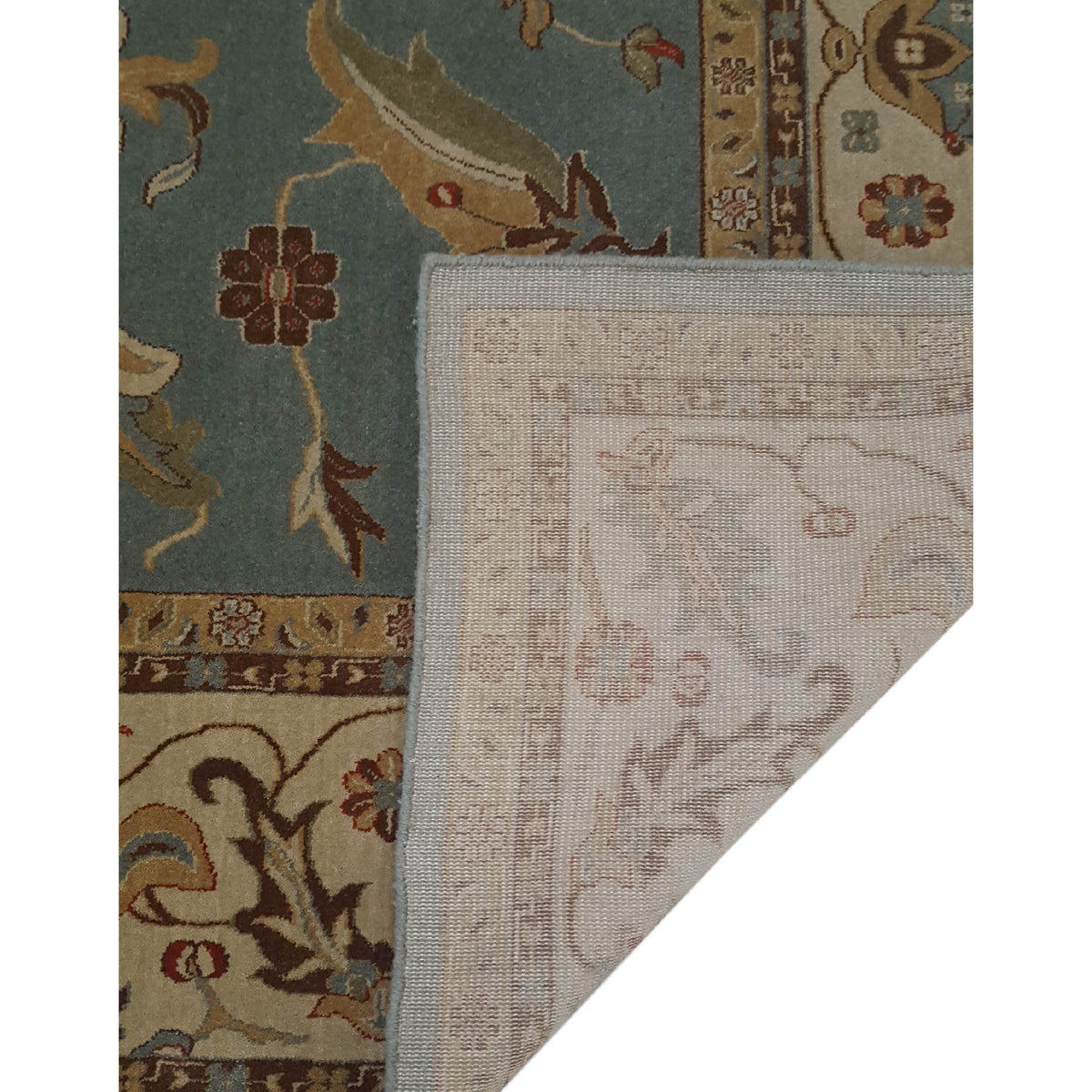 Pacific Bentley C-05LBLIV Blue Ivory Traditional Wilton Rug