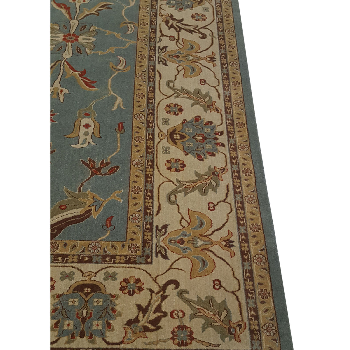 Pacific Bentley C-05LBLIV Blue Ivory Traditional Wilton Rug
