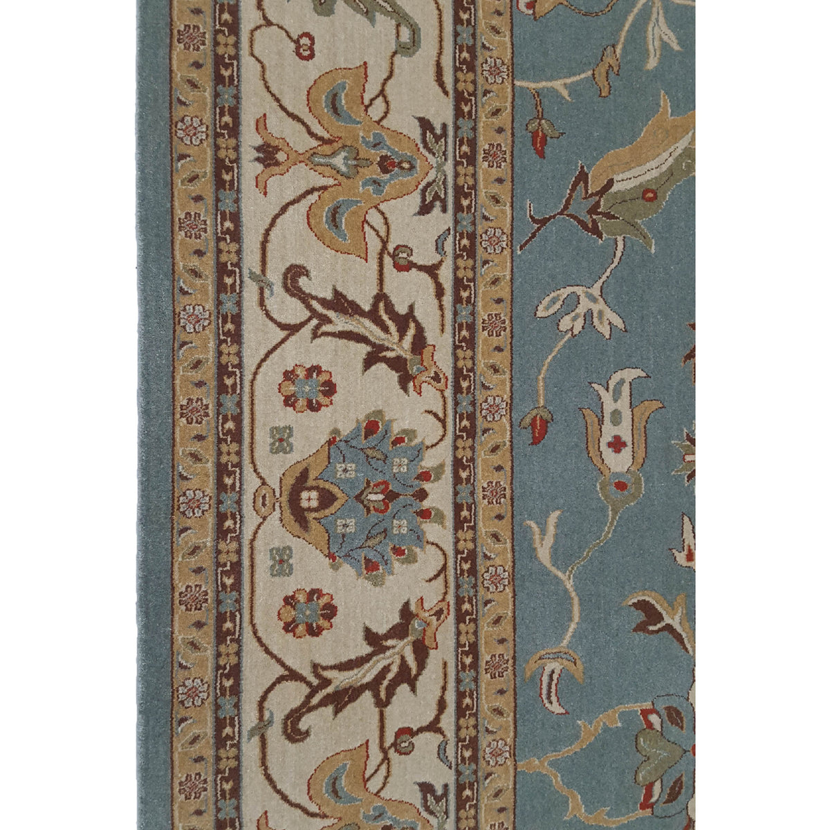 Pacific Bentley C-05LBLIV Blue Ivory Traditional Wilton Rug