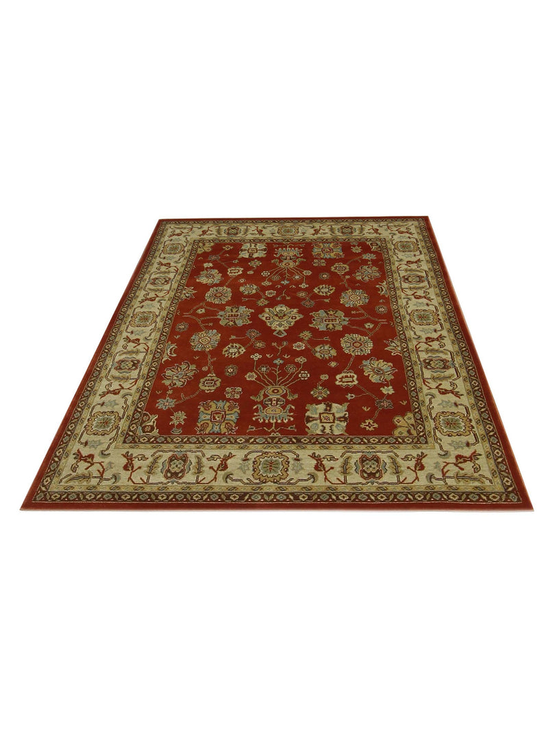 Pacific Bentley C-03RDIV Red Ivory Traditional Wilton Rug