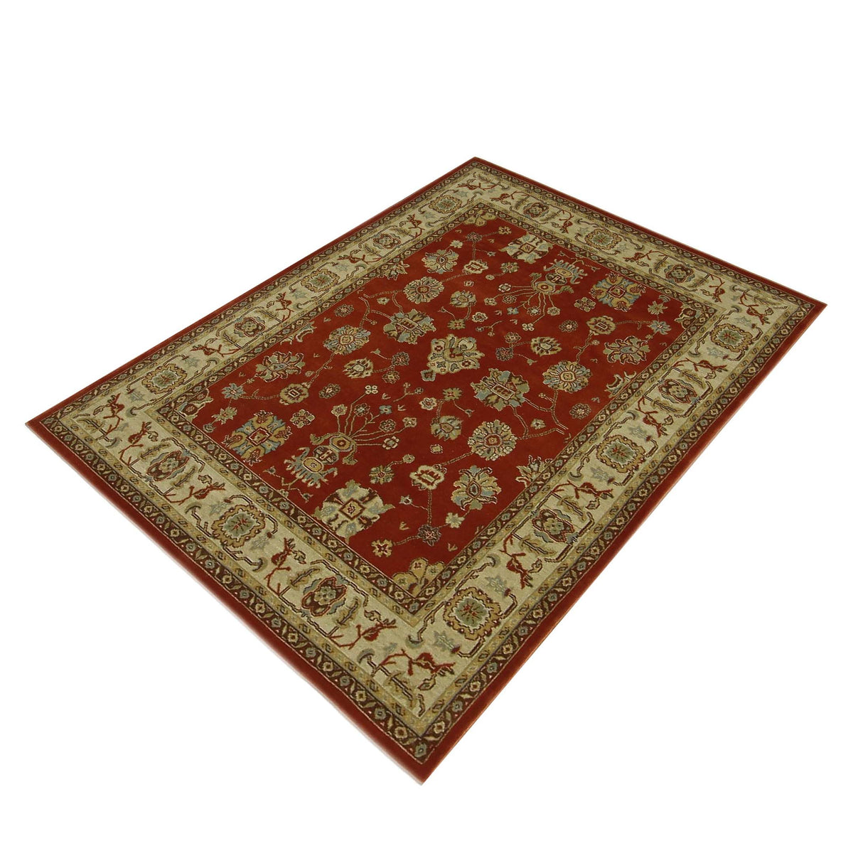 Pacific Bentley C-03RDIV Red Ivory Traditional Wilton Rug