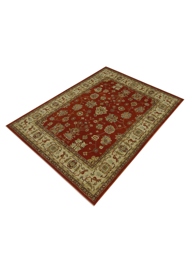 Pacific Bentley C-03RDIV Red Ivory Traditional Wilton Rug