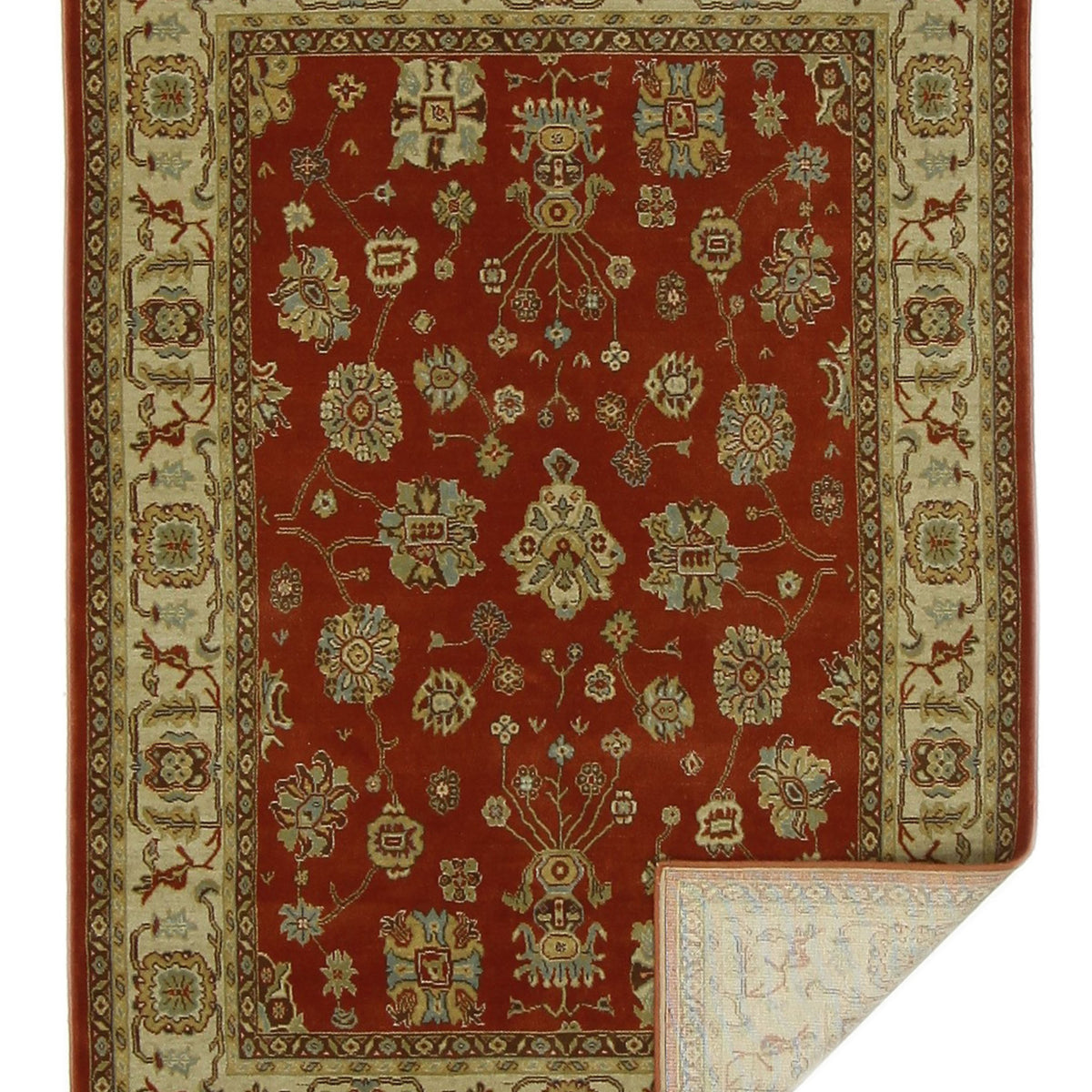 Pacific Bentley C-03RDIV Red Ivory Traditional Wilton Rug