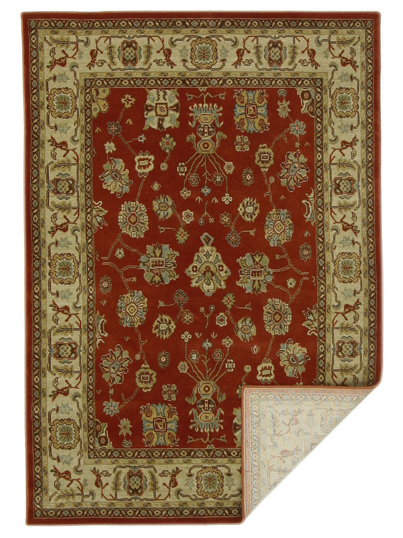 Pacific Bentley C-03RDIV Red Ivory Traditional Wilton Rug