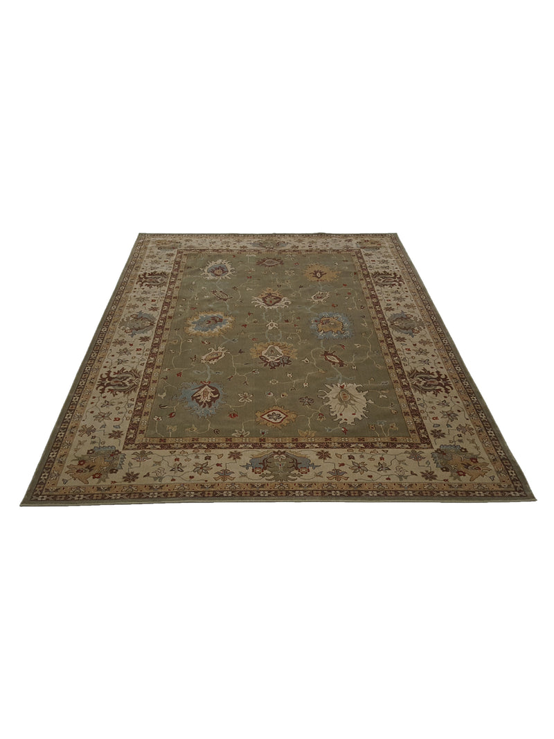 Pacific Bentley C-04OLIV Olive Ivory Traditional Wilton Rug