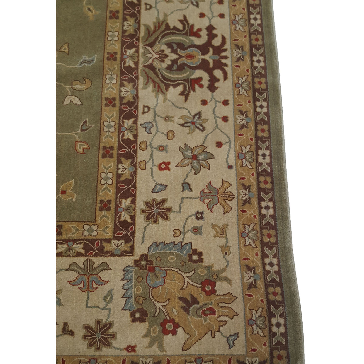 Pacific Bentley C-04OLIV Olive Ivory Traditional Wilton Rug