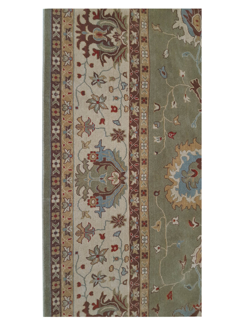 Pacific Bentley C-04OLIV Olive Ivory Traditional Wilton Rug