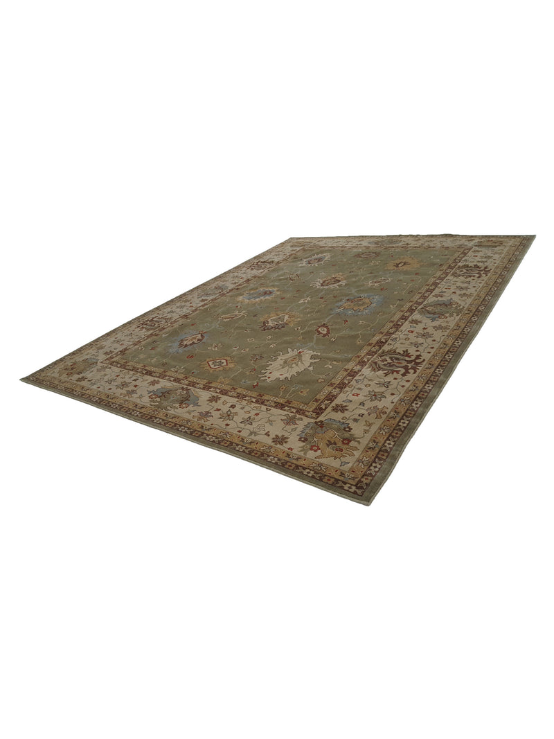 Pacific Bentley C-04OLIV Olive Ivory Traditional Wilton Rug