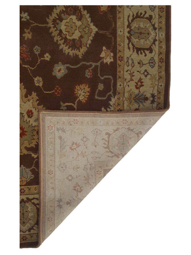 Pacific Bentley C-04BRBR Brown Ivory Traditional Wilton Rug