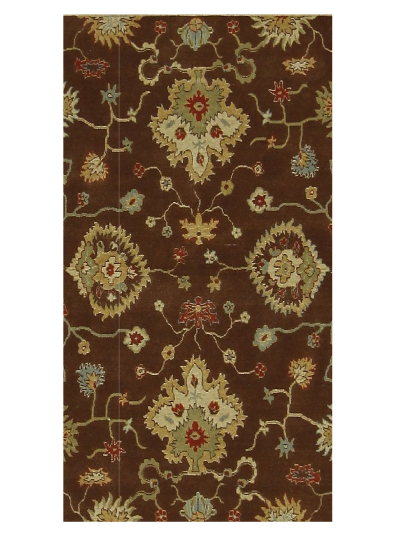 Pacific Bentley C-04BRBR Brown Ivory Traditional Wilton Rug