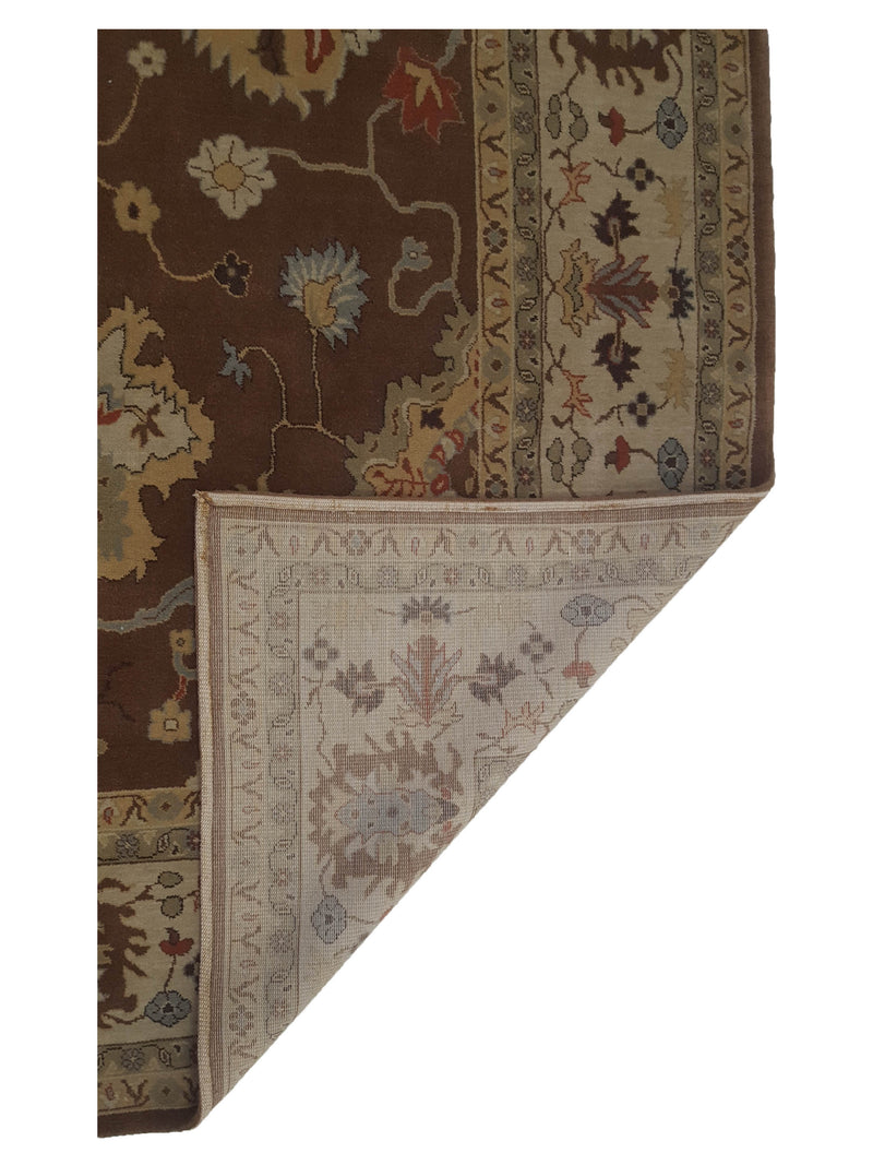 Pacific Bentley C-06BRIV Brown Ivory Traditional Wilton Rug