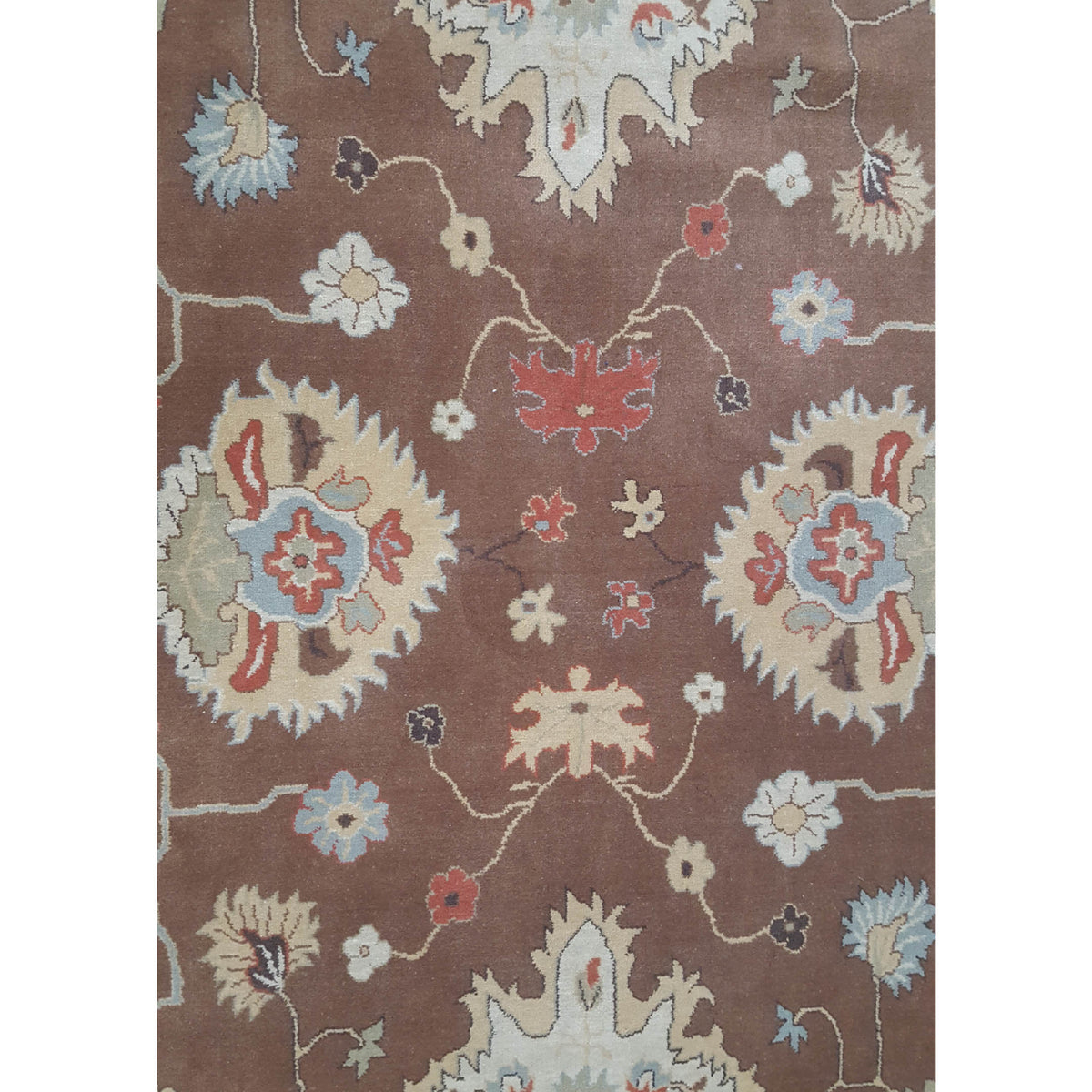 Pacific Bentley C-06BRIV Brown Ivory Traditional Wilton Rug