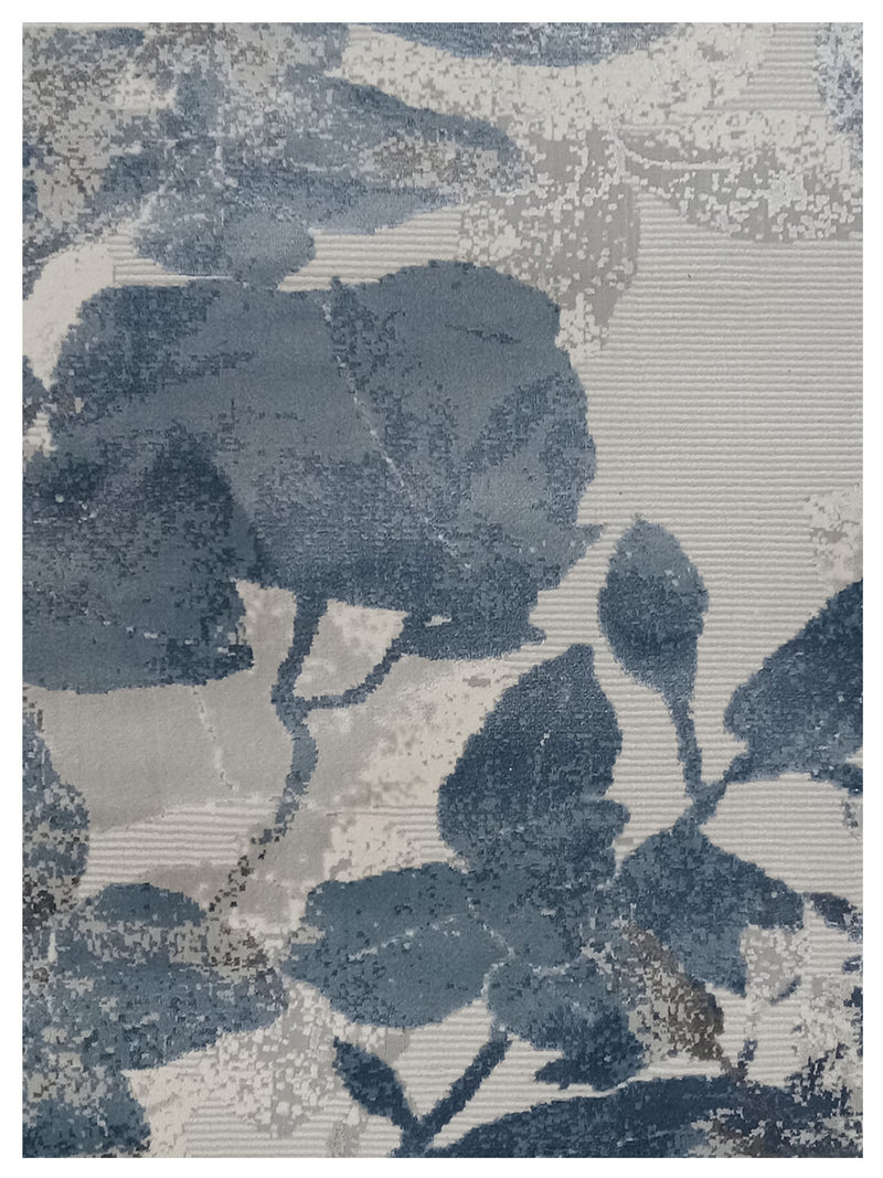 Pacific Klein K788 Ivory Blue Modern Power Loom Rug