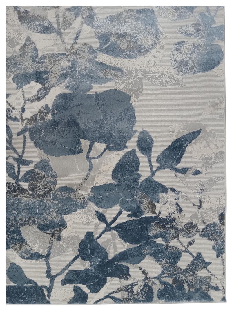 Pacific Klein K788 Ivory Blue Modern Power Loom Rug