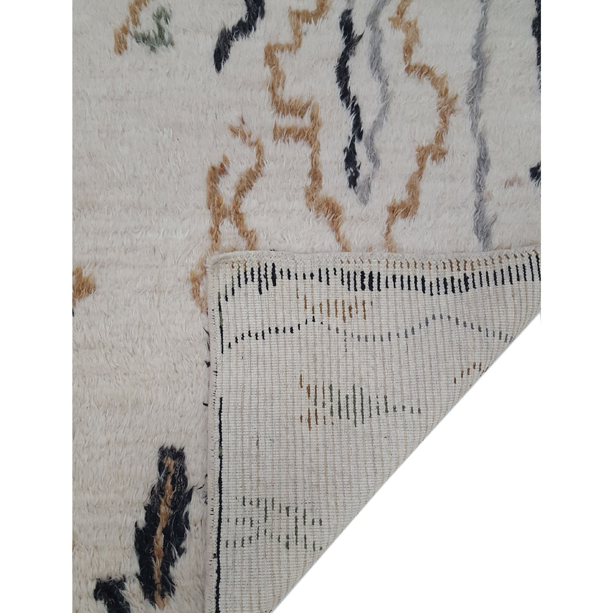 Pacific Moroccan MO-04 Ivory Multi Transitional Hand Knotted Rug