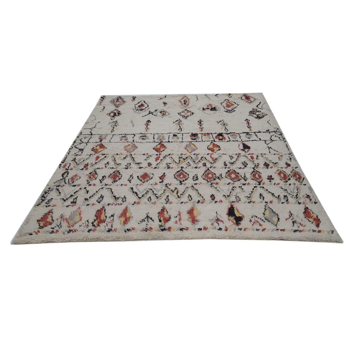 Pacific Moroccan MO-05 Ivory Multi Transitional Hand Knotted Rug