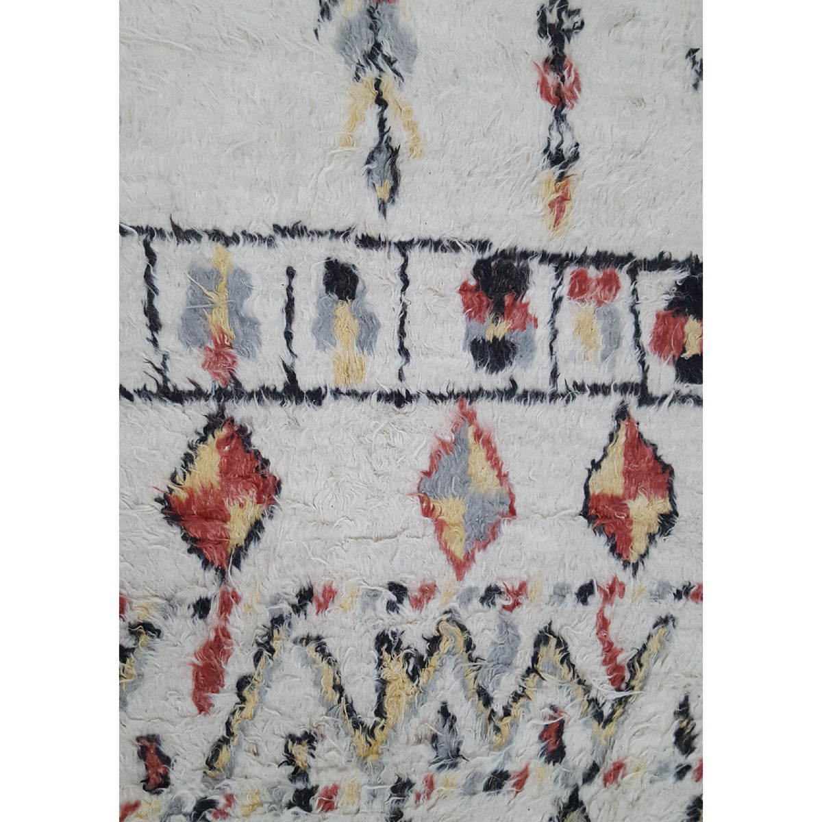 Pacific Moroccan MO-05 Ivory Multi Transitional Hand Knotted Rug