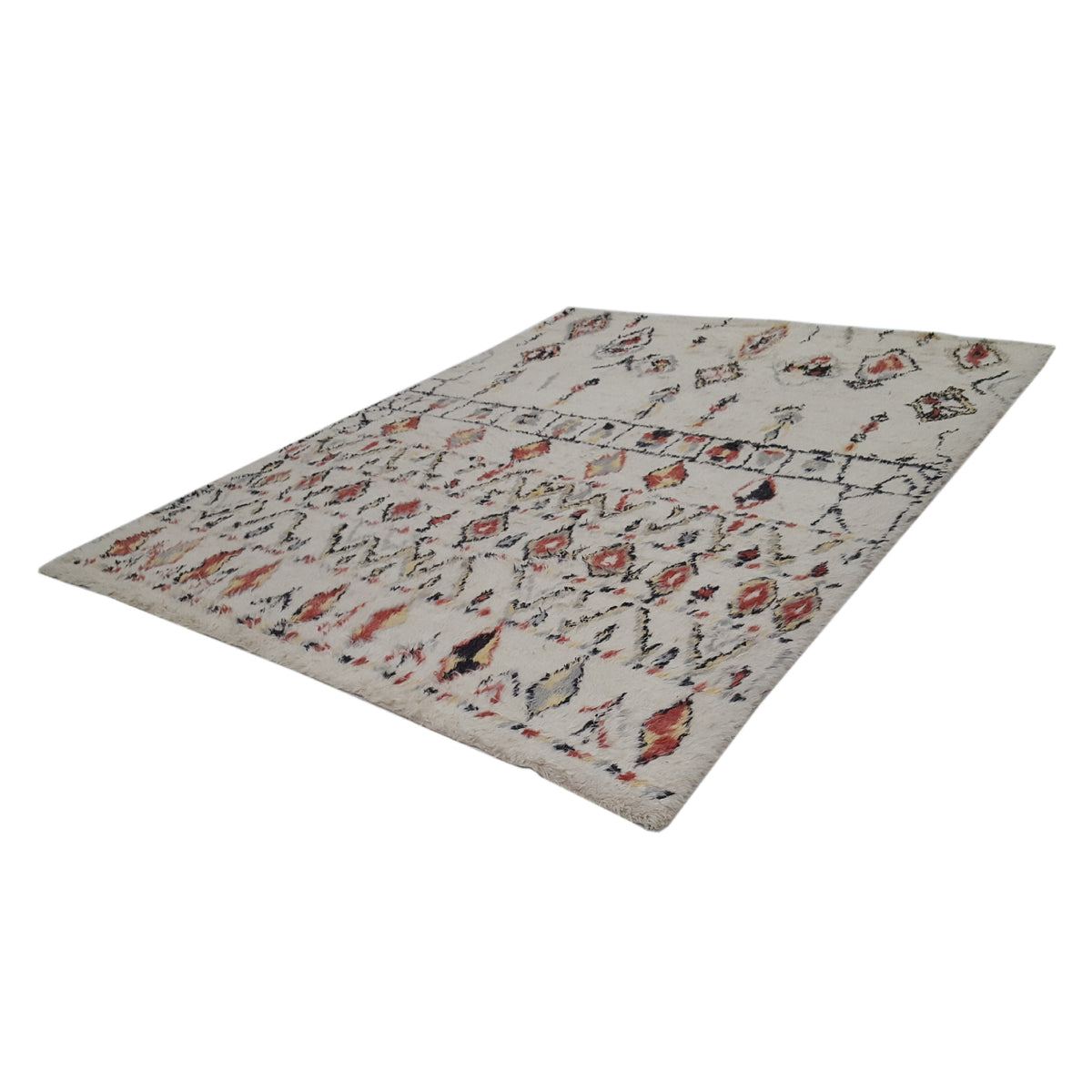 Pacific Moroccan MO-05 Ivory Multi Transitional Hand Knotted Rug
