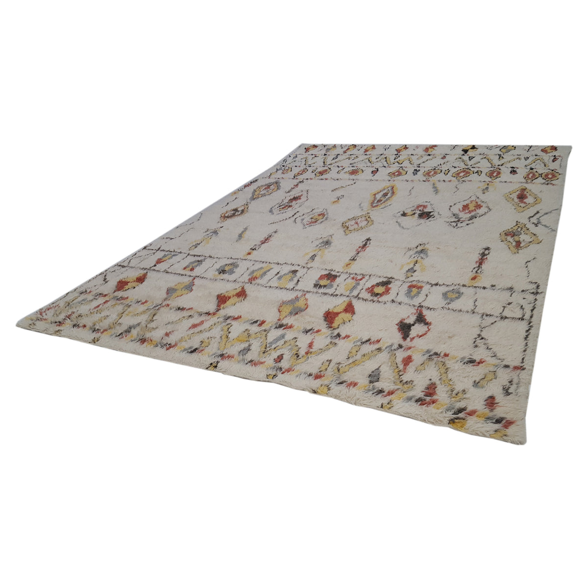 Pacific Moroccan MO-06 Ivory Multi Transitional Hand Knotted Rug
