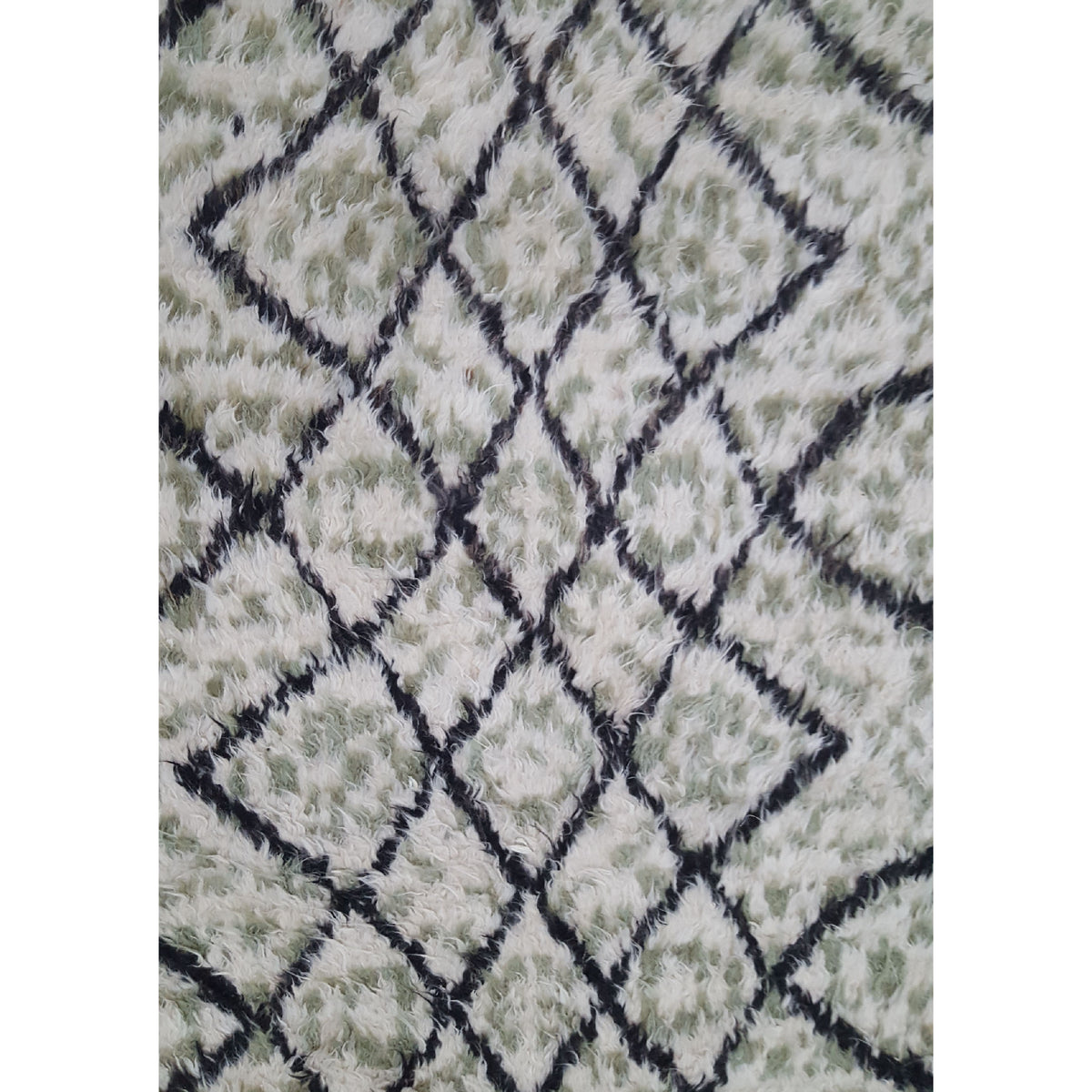 Pacific Moroccan MO-07 Ivory Sage Charcoal Transitional Hand Knotted Rug