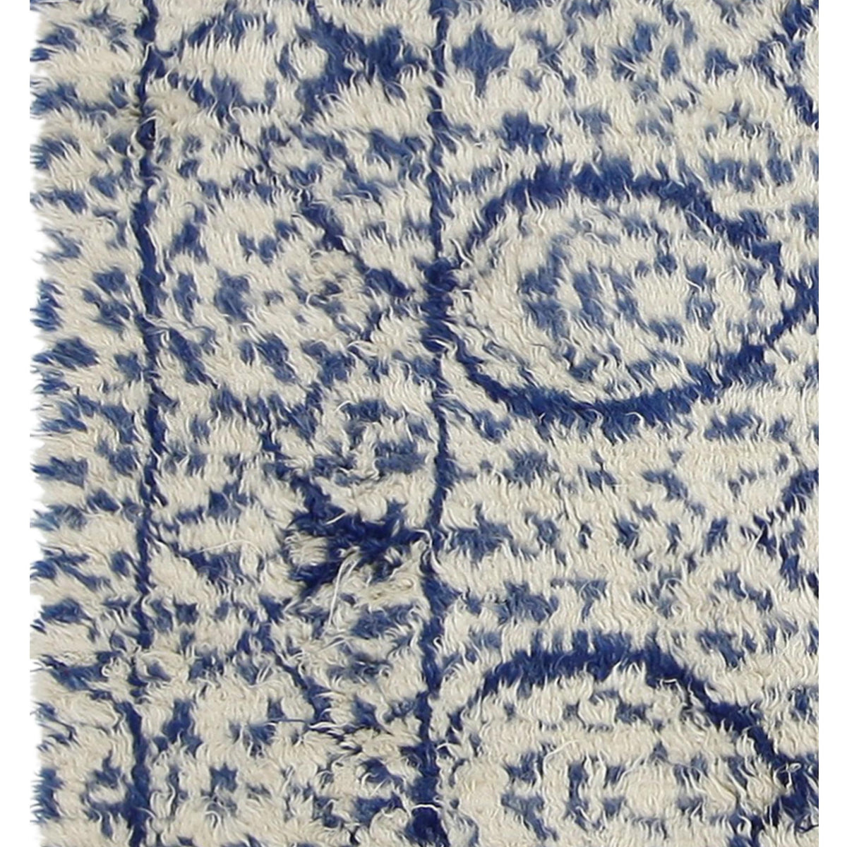 Pacific Moroccan MO-09 Blue Ivory Transitional Hand Knotted Rug