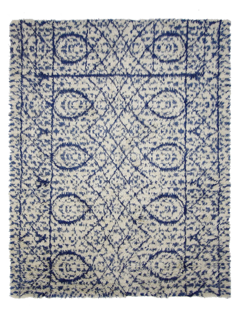 Pacific Moroccan  Blue Ivory Transitional