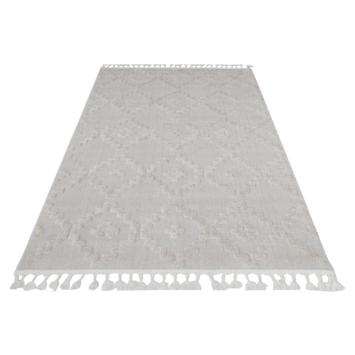 Pacific Moroccan Fes DN73T Ivory Ivory Modern Power Loom Rug