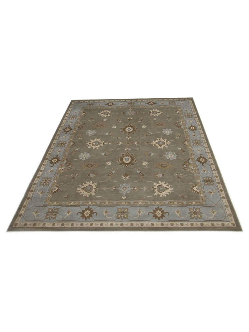 Aira Pahari U-0301GB Grey Blue Traditional Wilton Rug