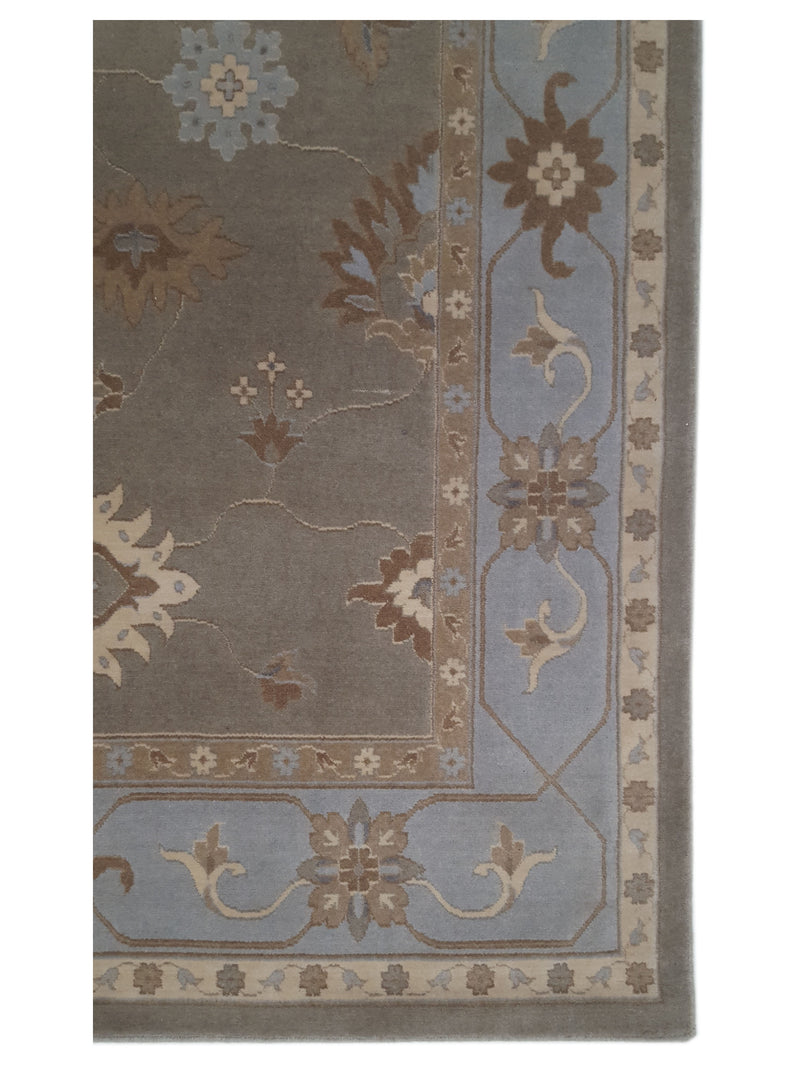 Aira Pahari U-0301GB Grey Blue Traditional Wilton Rug