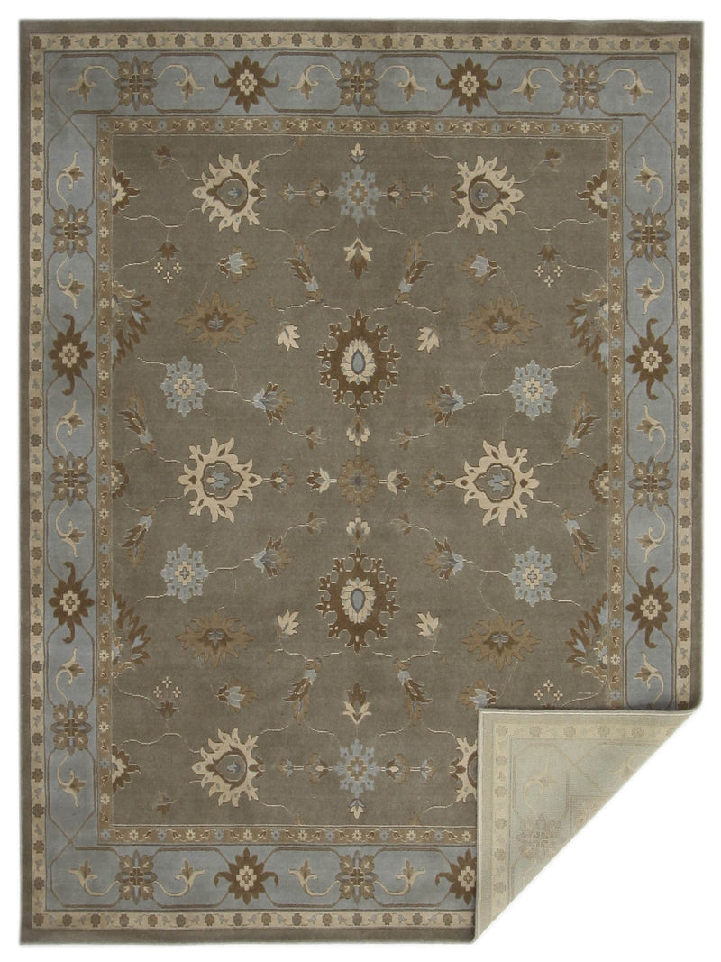 Aira Pahari U-0301GB Grey Blue Traditional Wilton Rug