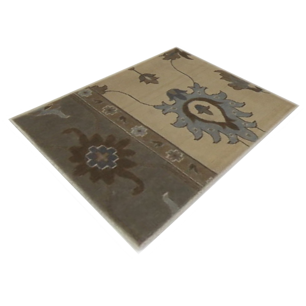 Aira Pahari U-0301IG Ivory Grey Traditional Wilton Rug