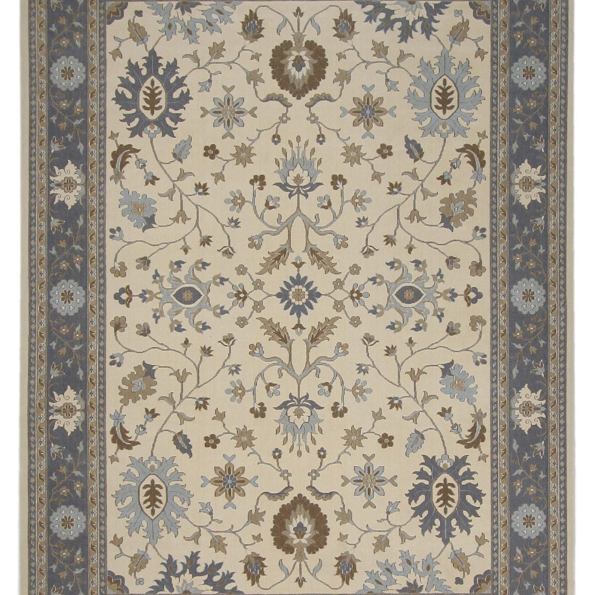 Aira Pahari  Lt.Ivory Dk.Grey Traditional