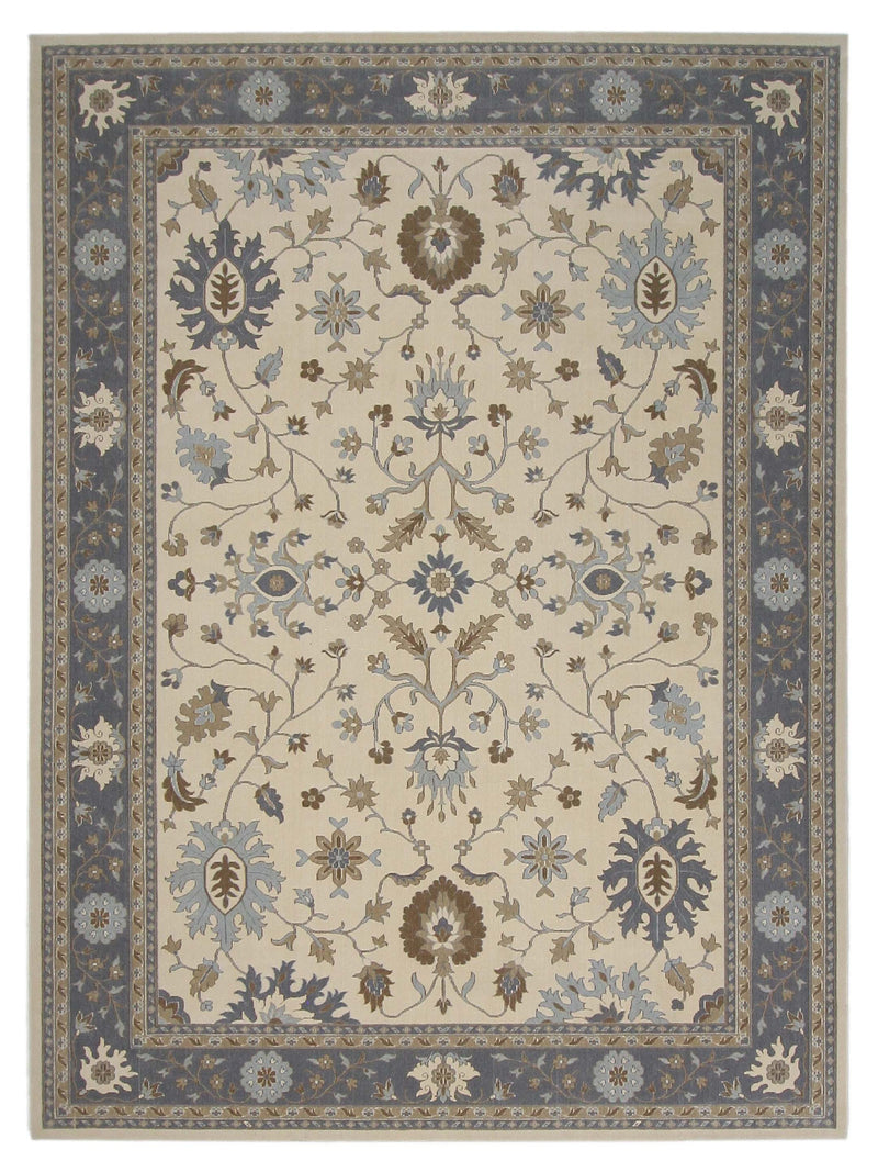 Aira Pahari  Lt.Ivory Dk.Grey Traditional