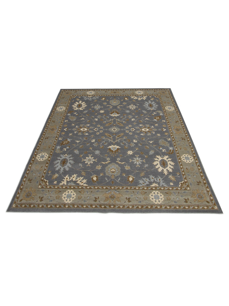Aira Pahari U-0303GG D.Grey Grey Traditional Wilton Rug