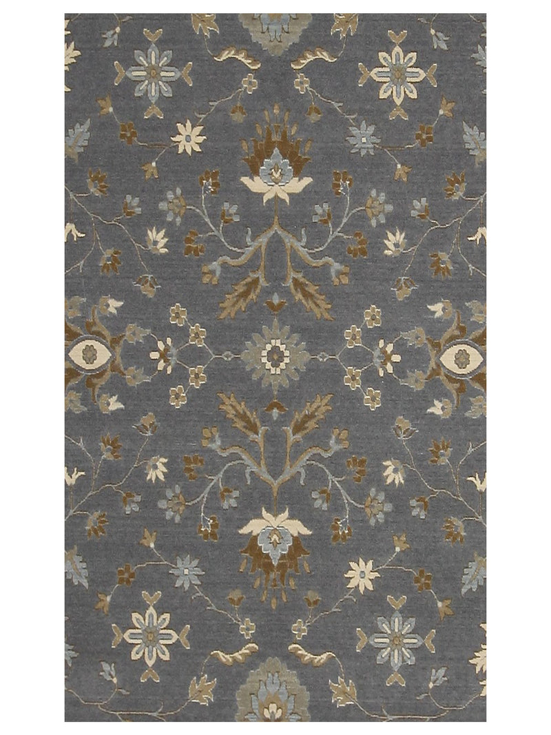 Aira Pahari U-0303GG D.Grey Grey Traditional Wilton Rug