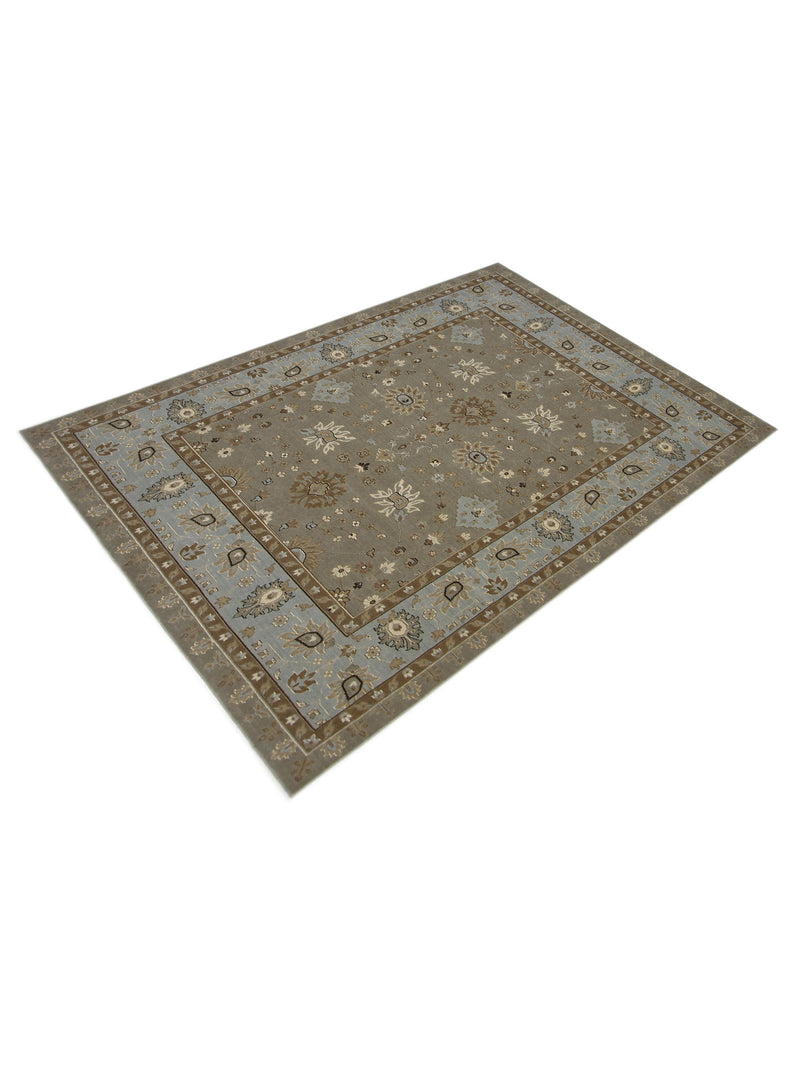 Aira Pahari U-0304GB Grey Blue Traditional Wilton Rug
