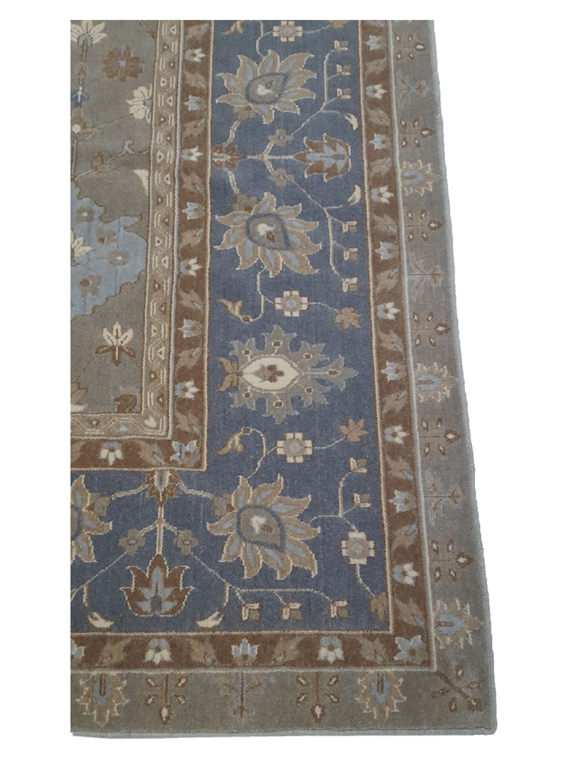Aira Pahari U-0304GG Olive Grey Traditional Wilton Rug