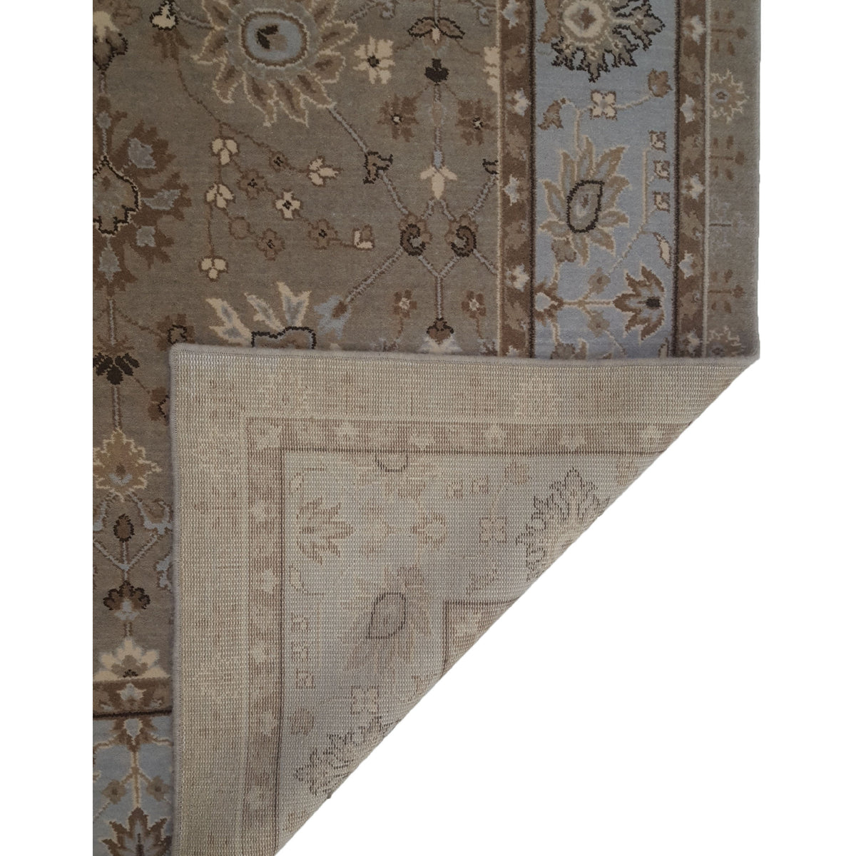 Aira Pahari U-0304BG Blue Grey Traditional Wilton Rug