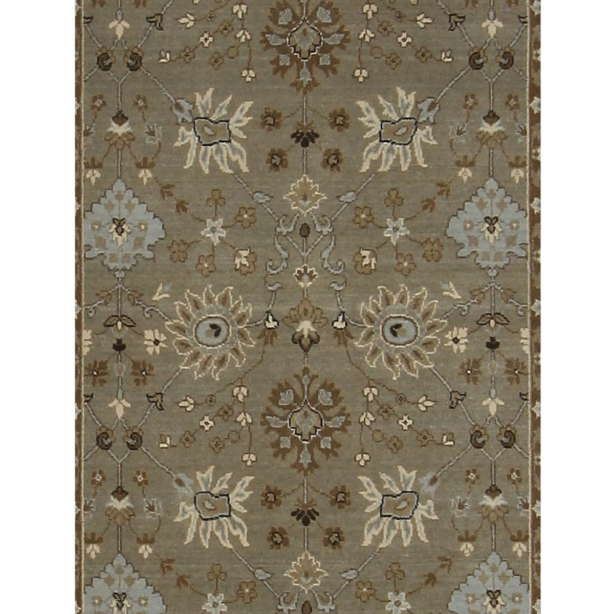 Aira Pahari U-0304BG Blue Grey Traditional Wilton Rug