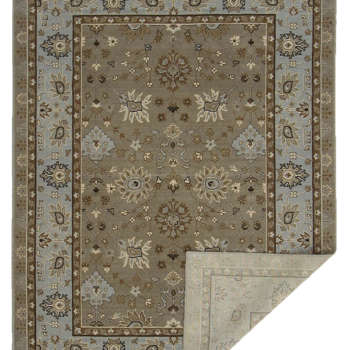 Aira Pahari U-0304BG Blue Grey Traditional Wilton Rug