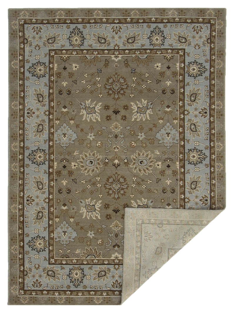 Aira Pahari U-0304BG Blue Grey Traditional Wilton Rug