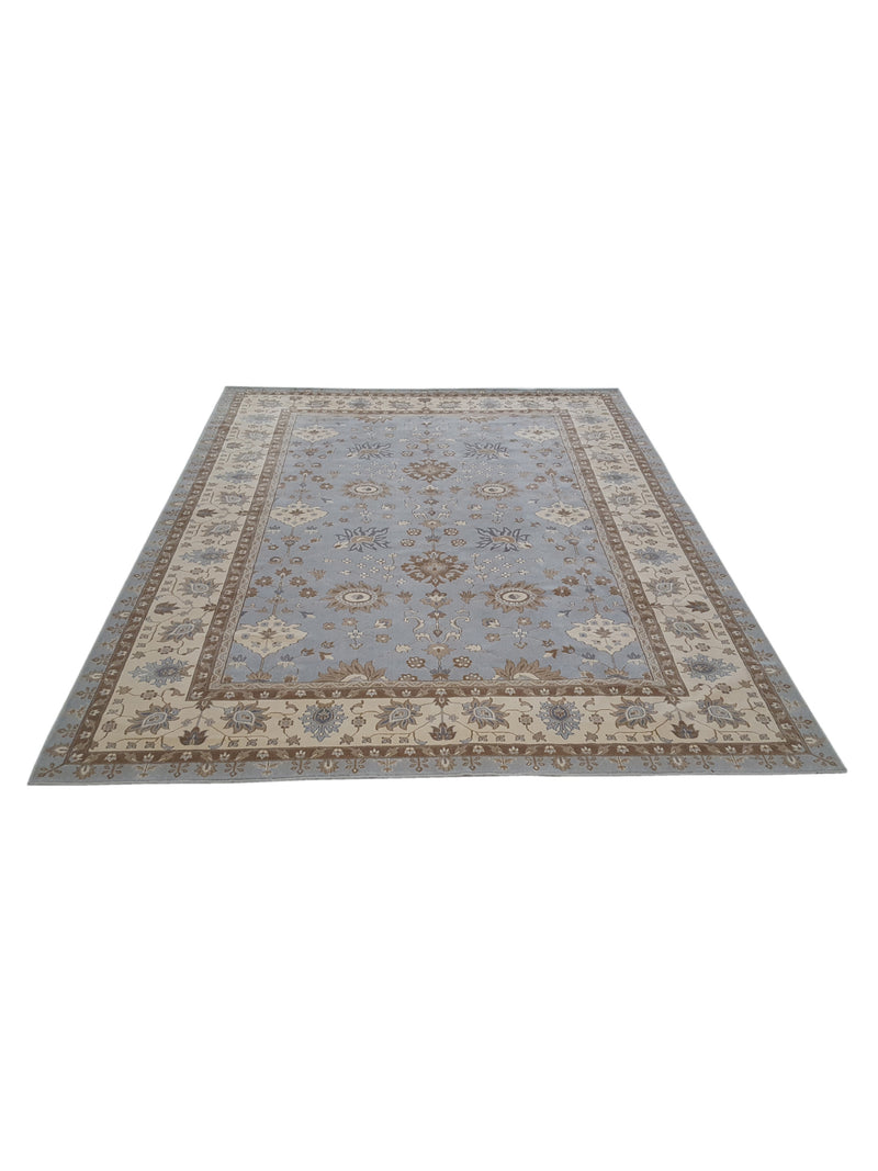 Aira Pahari U-0304BI Blue Ivory Traditional Wilton Rug